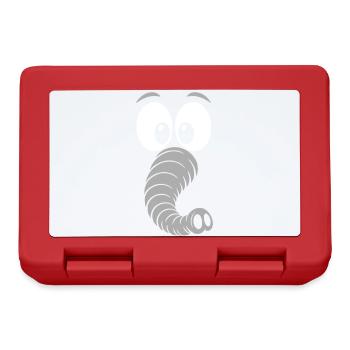 Éléphant | Déguisement de carnaval en costume de grand visage - Boîte à goûter - rouge - Devant