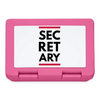Secretary (Lines) - Lunchbox - pink - Front