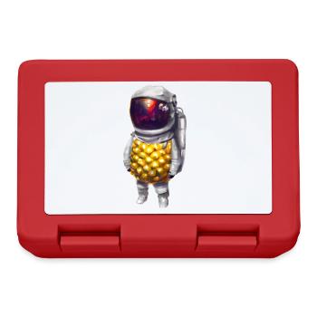 Ananas Astronaut - Brotdose - Rot - Vorne