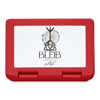 HIPPIE Mandala with CELTIC KNOT Triquetta - Lunchbox - red - Front