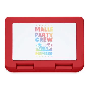 Malle Party Crew - Brotdose - Rot - Vorne