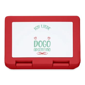 I love my Argentine dog - Lunchbox - red - Front
