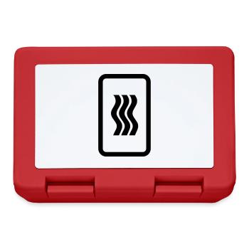Zener Card | 3 Vertical Wavy Lines - Lunchbox - red - Front