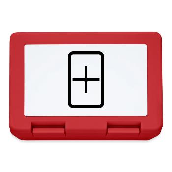Zener Card | Plus Sign - Lunchbox - red - Front