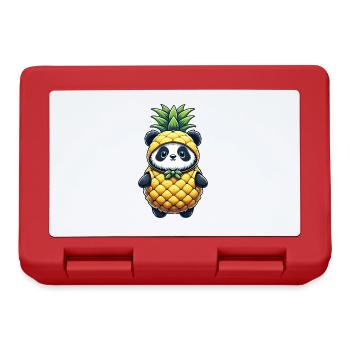 Panda en costume d’ananas - Boîte à goûter - rouge - Devant