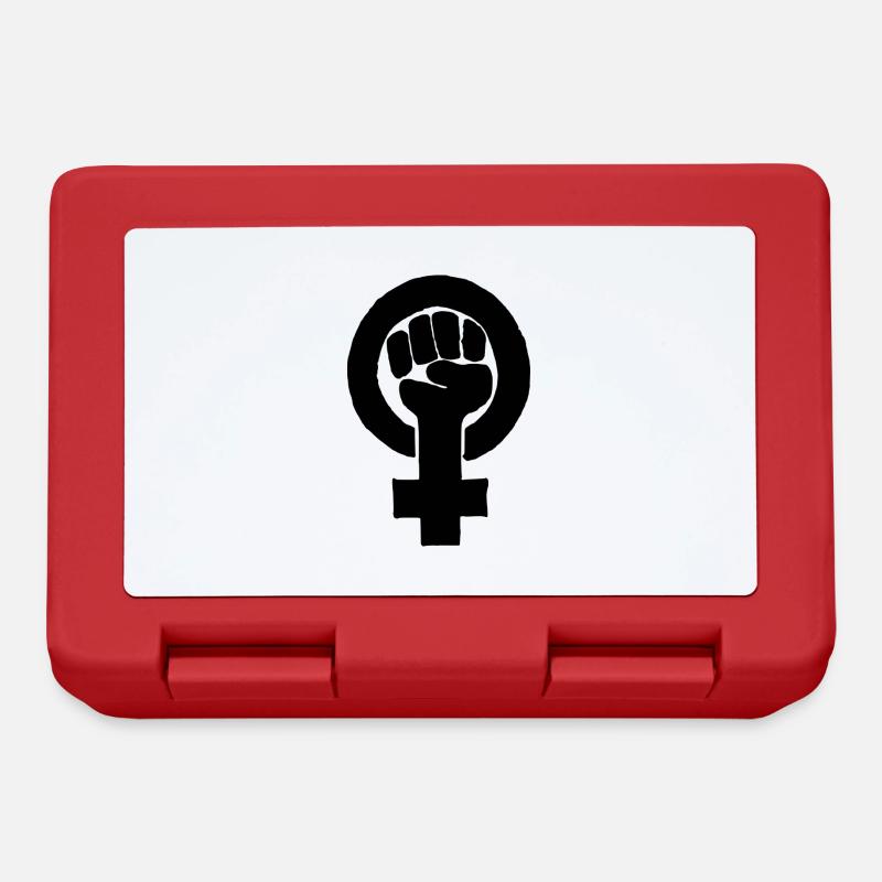 Féminisme - Boîte à goûter - rouge