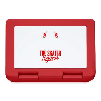 Papa L’homme Le mythe Le Patineur Légende Papa - Boîte à goûter - rouge - Devant