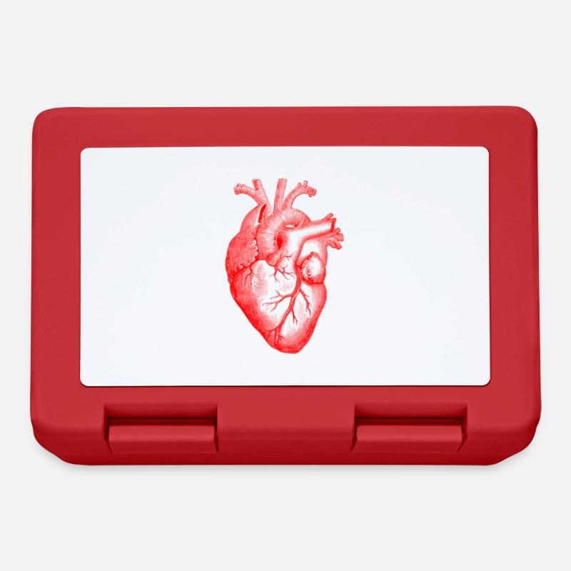 Cœur Design de mode - Boîte à goûter - rouge