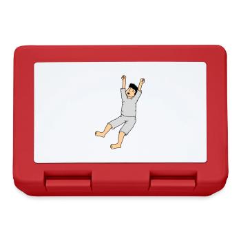 Man in pajamas - Lunchbox - red - Front