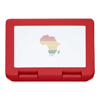 black history month Afrika Geschenk - Brotdose - Rot - Vorne