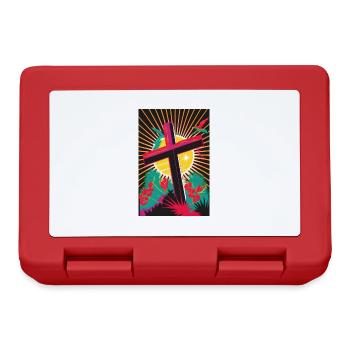 Christianity Easter Christ Gift - Lunchbox - red - Front