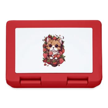 Ragamuffin Cat Fraise Cadeau - Boîte à goûter - rouge - Devant
