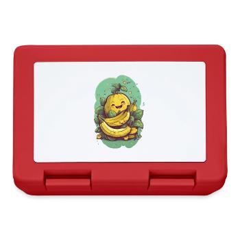 Cadeau santé Banana Kawaii - Boîte à goûter - rouge - Devant