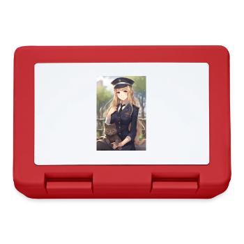 Anime Girl Uniforme Cadeau - Boîte à goûter - rouge - Devant