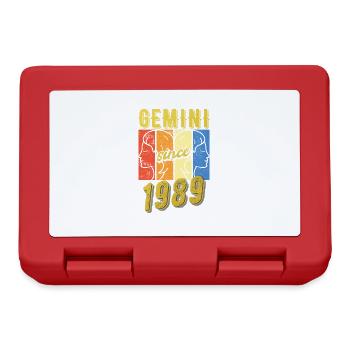 Cadeau du Zodiaque Gémeaux 1989 - Boîte à goûter - rouge - Devant