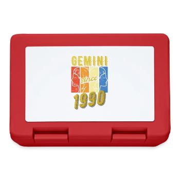 Cadeau du Zodiac Gémeaux 1990 - Boîte à goûter - rouge - Devant
