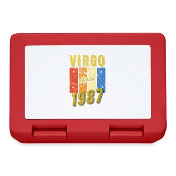 Virgo 1987 Zodiac Birthday Gift - Lunchbox - red - Front