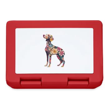 Weimaraner - Brotdose - Rot - Vorne