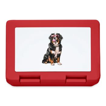 Berner Sennenhund - Brotdose - Rot - Vorne