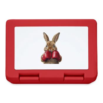 Hase - Brotdose - Rot - Vorne