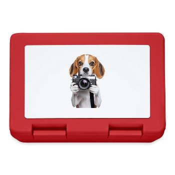 Beagle - Brotdose - Rot - Vorne