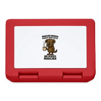 Morning grouches more coffee office - Lunchbox - red - Front