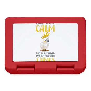 Cockatoos - Lunchbox - red - Front