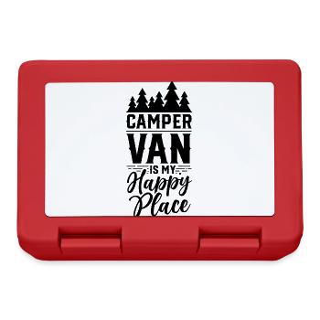 Camping-car Est Mon emplacement chanceux Caravane - Boîte à goûter - rouge - Devant