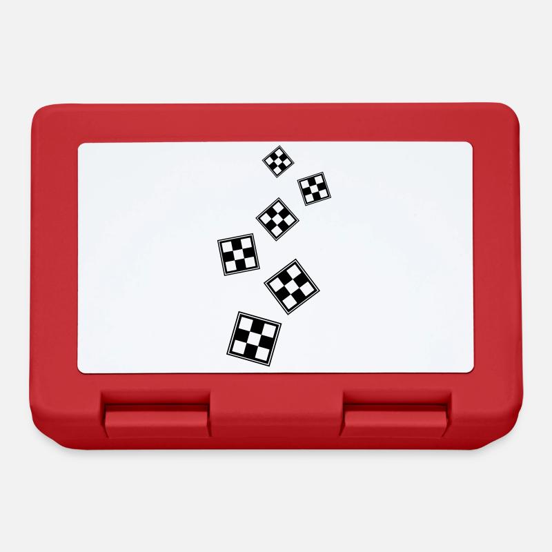 symbole de l’échiquier - Boîte à goûter - rouge