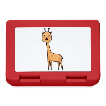 Girafe Comic Animal - Boîte à goûter - rouge - Devant