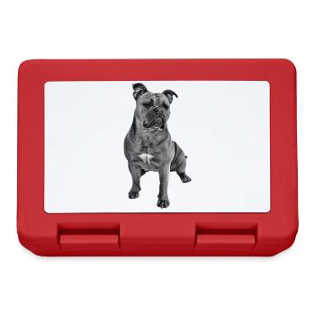 Bouledogue Vieux Bouledogue Anglais Chien Chiens - Boîte à goûter - rouge - Devant