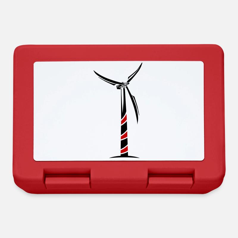 Énergie éolienne Éolienne - Boîte à goûter - rouge