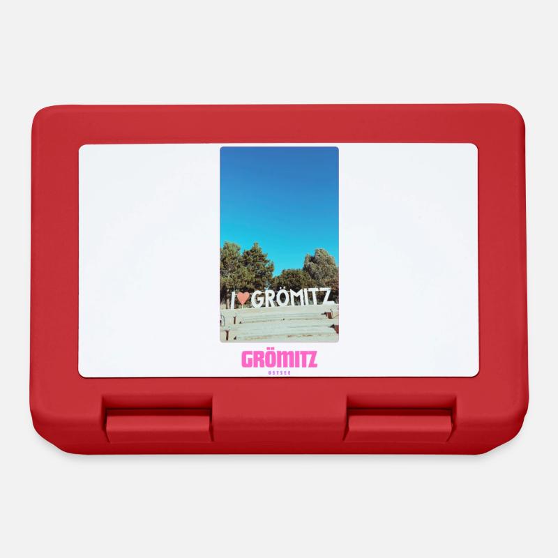 Grömitz _ Ostsee - Brotdose - Rot
