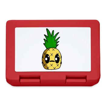 Kawaii pineapple - Lunchbox - red - Front