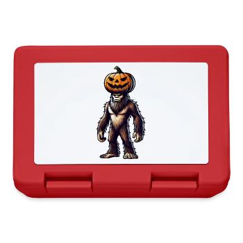 Halloween citrouille bigfoot Sasquatch chapeau de dessin animé - Boîte à goûter - rouge - Devant