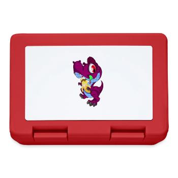 cute dino with banana ice cream | Ice cream lover - Lunchbox - red - Front