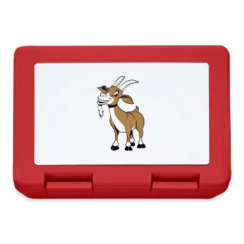Goat laugh nicely - Lunchbox - red - Front