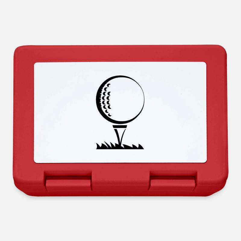 Golfball - Brotdose - Rot