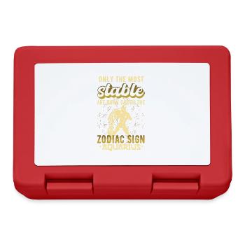 Zodiac Sign Aquarius Astrology Gift - Lunchbox - red - Front