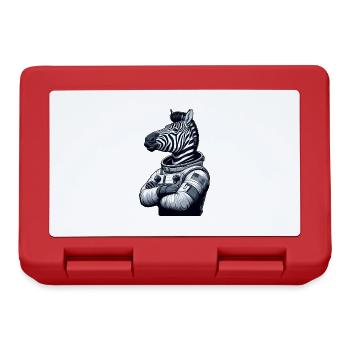 Zebra Astronaut: Space Exploration - Lunchbox - red - Front