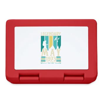 May 1973 Anniversary Gift, Vintage May 1973. - Lunchbox - red - Front