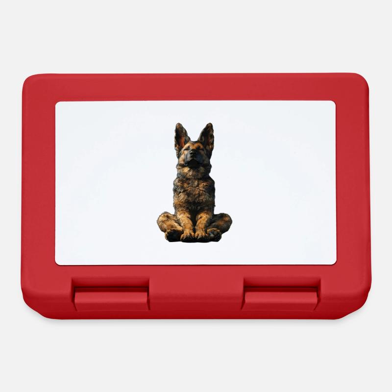 German Shepherd - Lunchbox - red