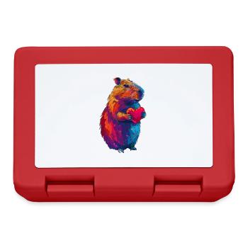 Capybara - Boîte à goûter - rouge - Devant