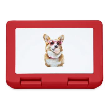Corgi - Brotdose - Rot - Vorne