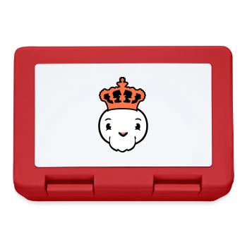 Bird King Crown Ruler Beard Old Kingdom - Lunchbox - red - Front