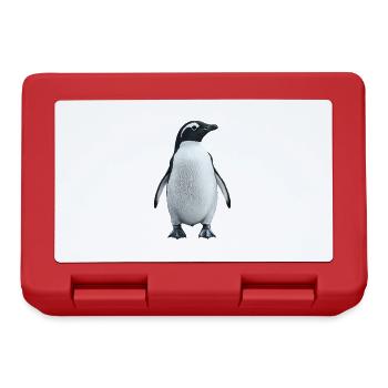 Pinguin - Brotdose - Rot - Vorne