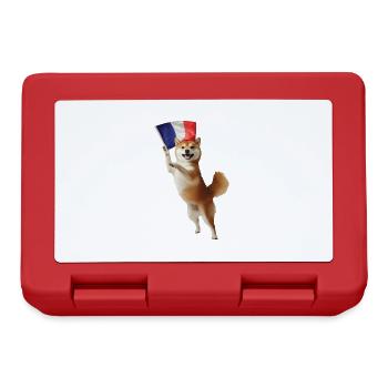 Shiba Inu - Brotdose - Rot - Vorne