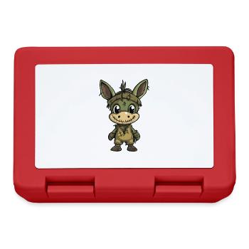 Donkey Halloween Funny Zombie - Lunchbox - red - Front