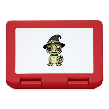 Caméléon Halloween Drôle Zombie - Boîte à goûter - rouge - Devant