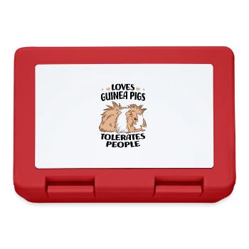 Guinea pig - Lunchbox - red - Front